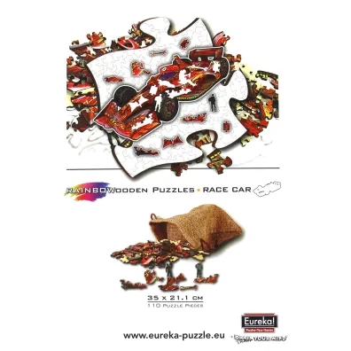 Puzzle drewniane kolorowe - Formu�a 1 Eureka 3D