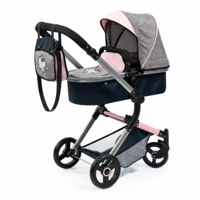 W�zek dla lalek r�owo-szary Neo Vario Bayer