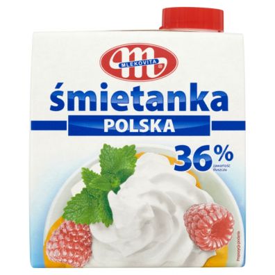 Mlekovita mietanka Polska UHT 36% 500 ml