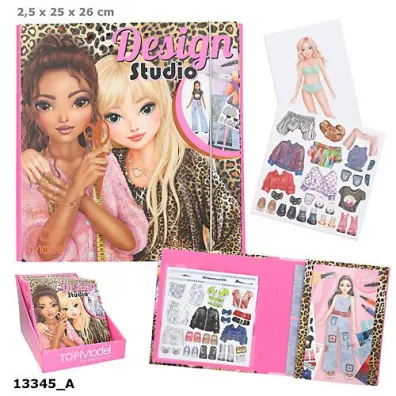Zestaw Design Studio Top Model w teczce z naklejkami 13345A Depesche