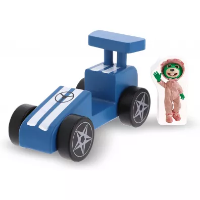 Zabawka drewniana Racing Car Blue Trefl