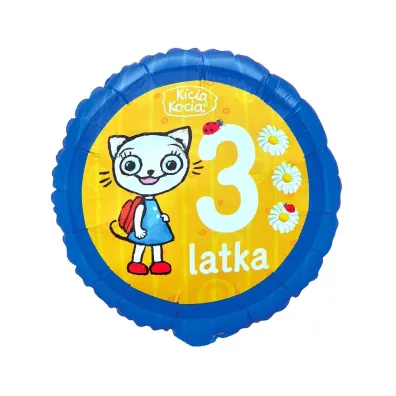 Godan Balon foliowy Kicia Kocia 3 latka 46cm