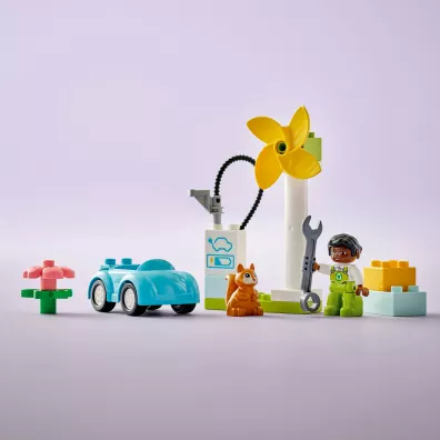 LEGO DUPLO Turbina wiatrowa i samochd elektryczny 10985