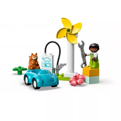 LEGO DUPLO Turbina wiatrowa i samochd elektryczny 10985