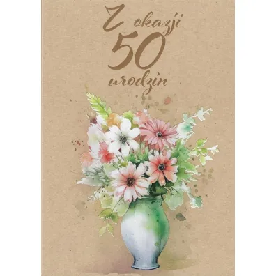 Trend Kartka okoliczno�ciowa Urodziny 50