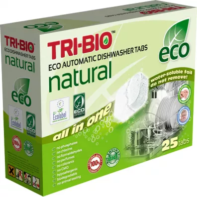 Tri-Bio Ekologiczne tabletki do zmywarki All in One 25 szt.