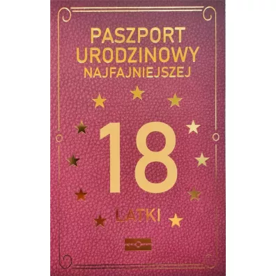 Yeku Karnet Urodzinowy 18 JCX-034