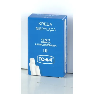 Toma Kreda szkolna niepyl�ca bia�a 10 szt.