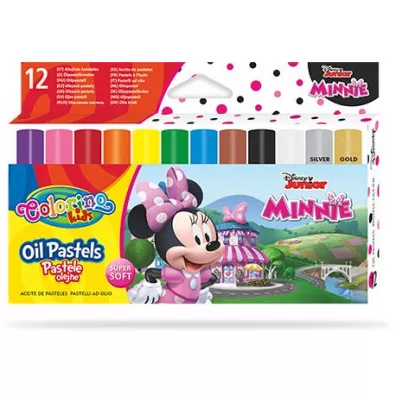 Patio Pastele olejne Colorino Kids trjktne Minnie 12 szt.
