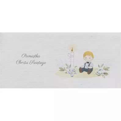Karnet Chrzest DL C24 - Dziecko ch�opiec