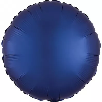 Amscan Balon foliowy Lustre Navy niebieski okr�g�y 43cm