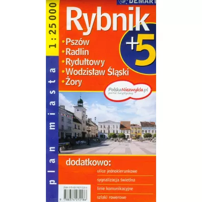 Rybnik plus 5 - plan miasta demart 1:25000