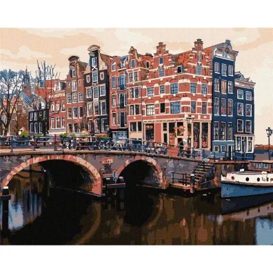 Ideyka Malowanie po numerach - Uroczy Amsterdam 40x50cm
