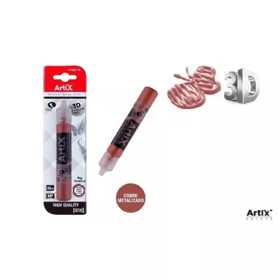 Artix Farba strukturalna 3D miedziany metalizowany 30ml