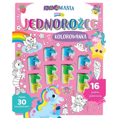 Koloromania. Jednoro�ce. Kolorowanka