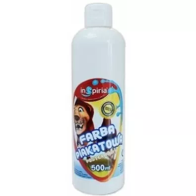 InSpiria Farba plakatowa bia�a 500 ml