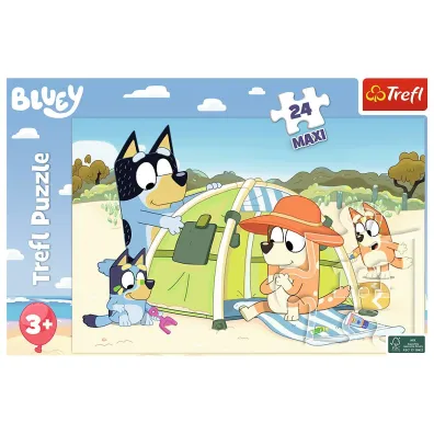 Puzzle maxi 24 el. Wspania�y dzie� Bluey Trefl