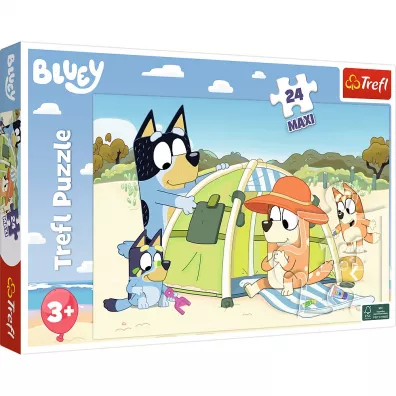 Puzzle maxi 24 el. Wspaniay dzie Bluey Trefl