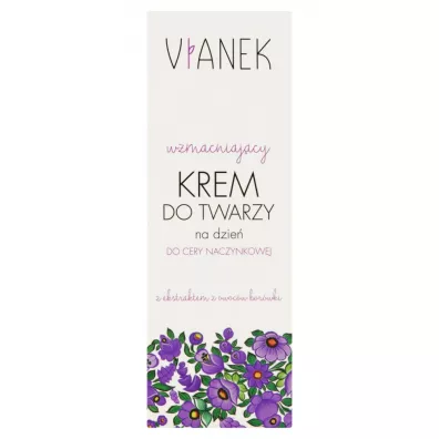 Vianek Wzmacniaj�cy krem do twarzy na dzie� do cery naczynkowej 50 ml