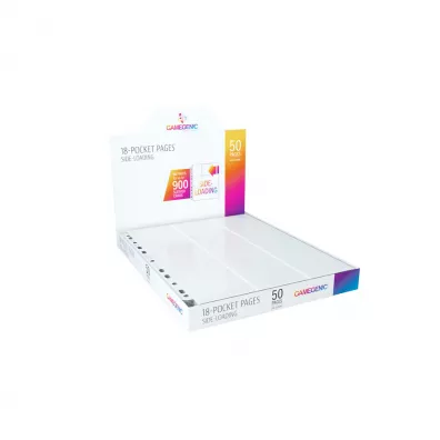 Gamegenic Koszulki do segregatora 18-Pocket Pages Sideloading White