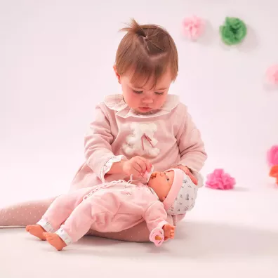 Lalka Bobas Joelle 38cm mi�kki brzuszek dziewczynk Llorens