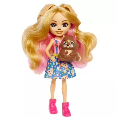 Enchantimals Rodzina Pieski. Retrievery Gerika Golden Retriever. Lalka + figurki HHB85 Mattel