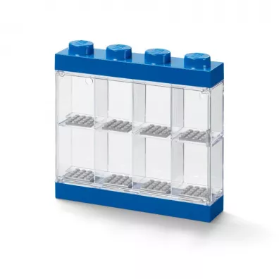 Gablotka na 8 minifigurek LEGO Niebieska