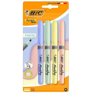 Zakre�lacz 4 kolory pastelowy BIC 302801
