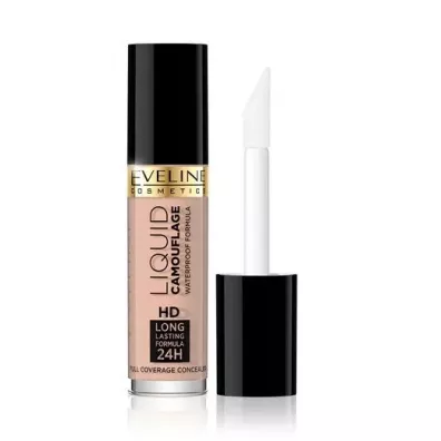 Eveline Cosmetics Liquid Camouflage HD Long Lasting Formula 24h korektor kryjcy do twarzy 01A 5 ml