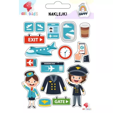All4Kids Naklejki dla dzieci Na lotnisku