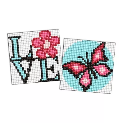 Diamentowa mozaika na magnesie Motyl Ideyka