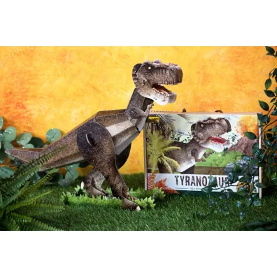 Tyranozaur. Ksi��ka i puzzle 3D Wilga Play