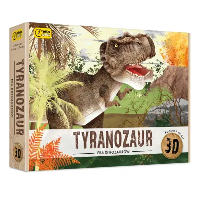 Tyranozaur. Ksi��ka i puzzle 3D Wilga Play
