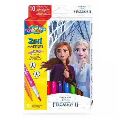 Patio Flamastry dwustronne Colorino Kids Frozen 10 szt.