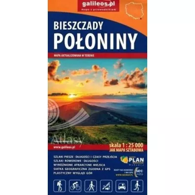 Bieszczady - Po�oniny - mapa 1:25 000 - 2022
