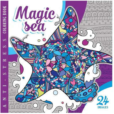 Kolorowanka antystresowa 200x200 12 kartek BR Magic Sea