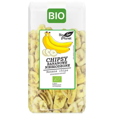 Bio Planet Chipsy bananowe nies�odzone 350 g Bio