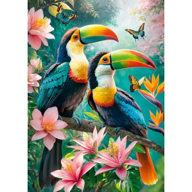 Puzzle 1000 el. Toucans' Paradise CherryPazzi