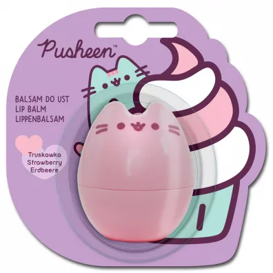 Pusheen Lipbalm 3D balsam do ust dla dzieci Truskawka 4 g