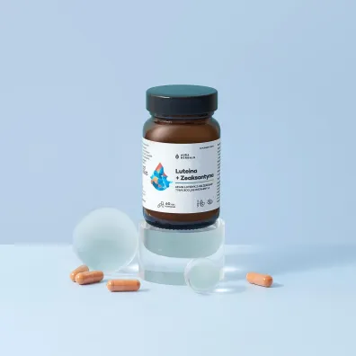 Aura Herbals Luteina + Zeaksantyna + Witamina A Suplement diety 60 kaps.