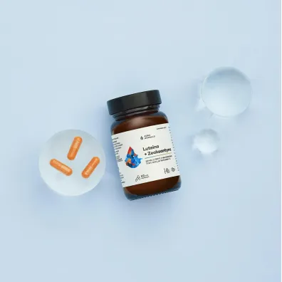 Aura Herbals Luteina + Zeaksantyna + Witamina A Suplement diety 60 kaps.