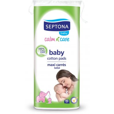 Septona Calm in Care Płatki kosmetyczne dla dzieci wykonane ze 100% bawełny 90 szt.