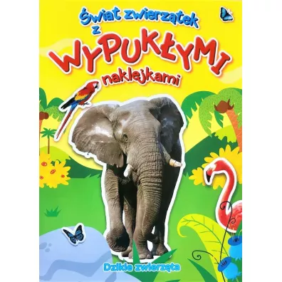 wiat zwierztek z naklejkami. Dzikie zwierzta