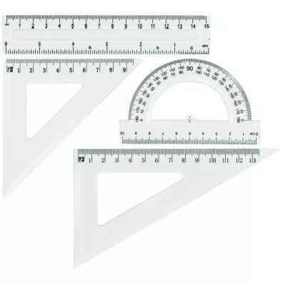 Grand Zestaw geometryczny transparent 4 elementy