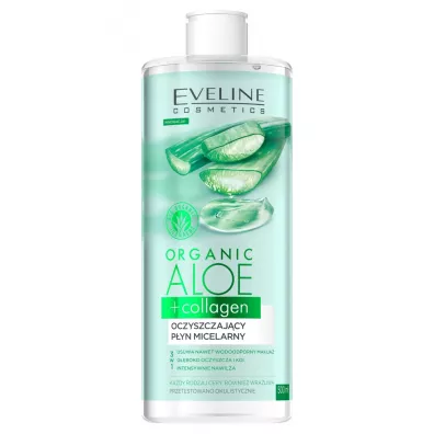 Eveline Cosmetics Oczyszczaj�cy p�yn micelarny Organic Aloe + Collagen 500 ml