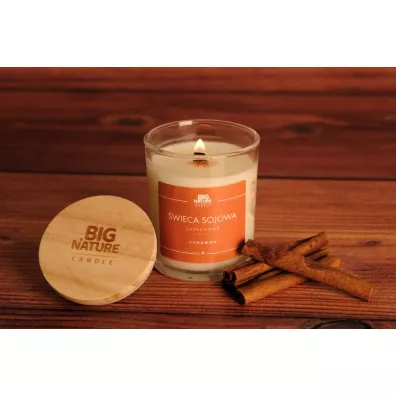 Big Nature wieca sojowa zapachowa Cynamon 150 g