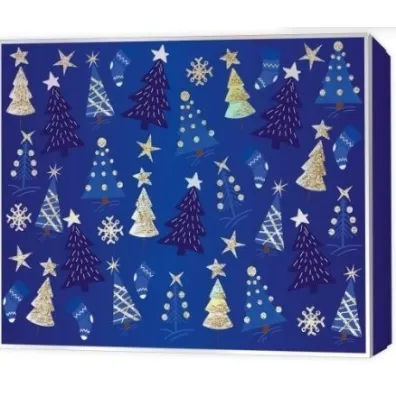 Pude�ko prezentowe �wi�teczne, choinki (22,5x17,5x4cm)