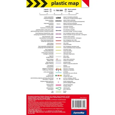 Polska mapa samochodowa 1:700 000 foliowana 2026
