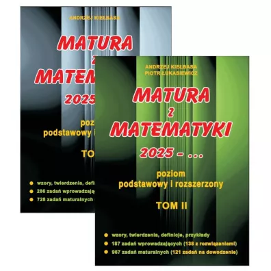Pakiet: Matura z matematyki 2026. Poziom podstawowy i rozszerzony. Tomy 1-2