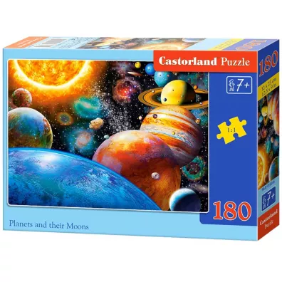Puzzle 180 el. Planety i ich ksi�yce Castorland